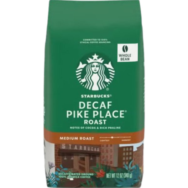 Starbucks Whole Bean Decaf Pike Place thumbnail