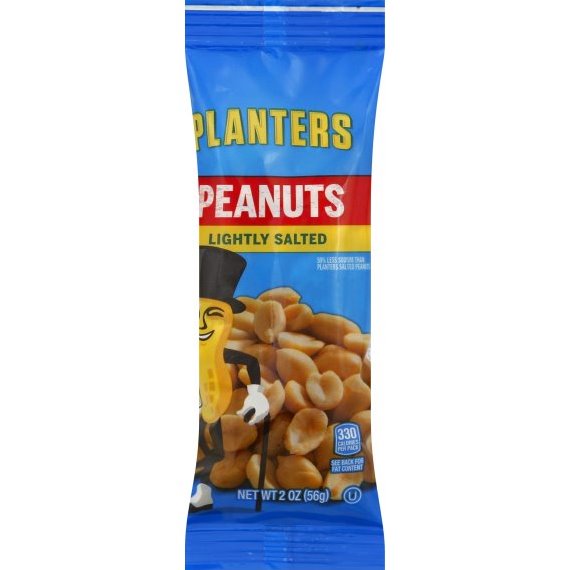 Planters Lightly Salted Peanuts 2oz thumbnail