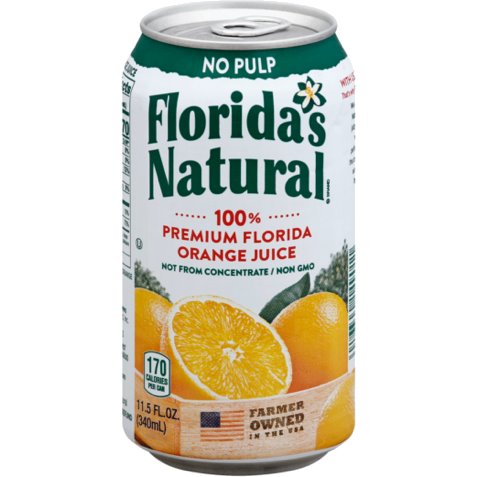 Florida Natural 100% Orange Juice 12oz thumbnail