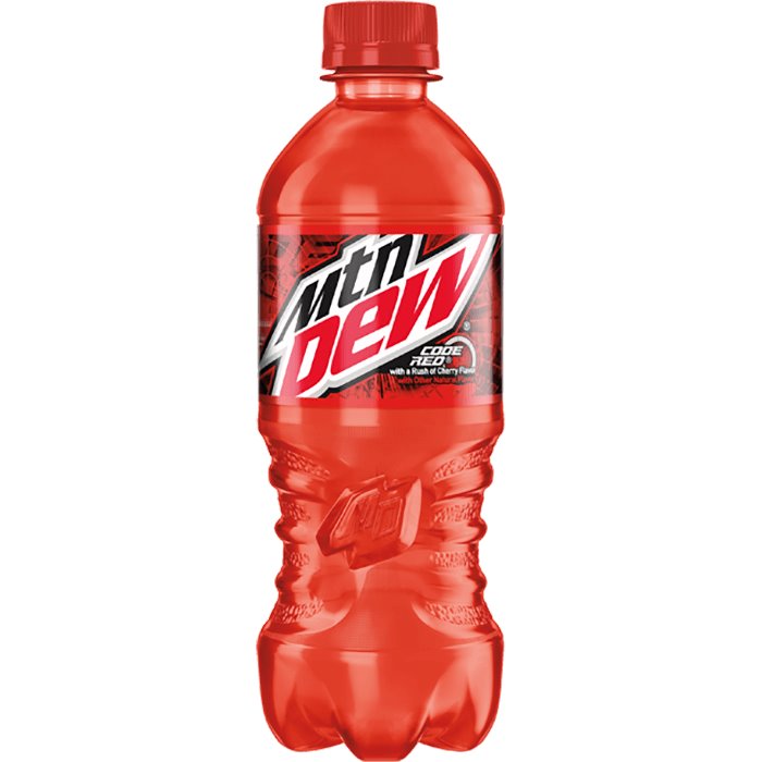 Mountain Dew Code Red 20oz – Fox Vending