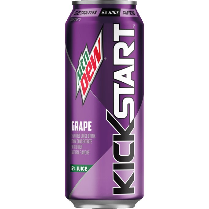 Mountain Dew Kickstart Midnight Grape 16 oz thumbnail