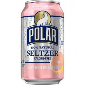 Polar Seltzer Ruby Red Grapefruit 12oz thumbnail