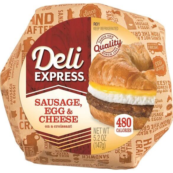 Deli Express Sausage Egg and Cheese Croissant thumbnail