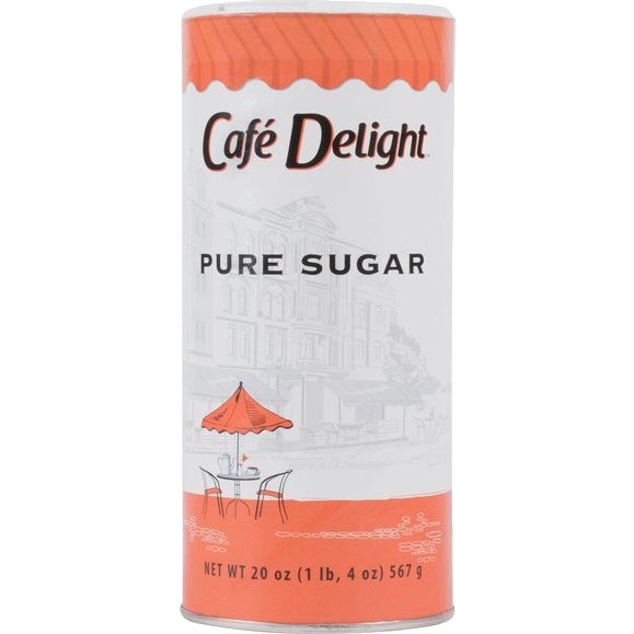 Cafe Delight Sugar Granulated Can 20oz thumbnail
