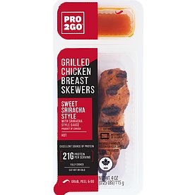 Pro2Go Sweet Sriracha Chicken Skewers 4oz thumbnail