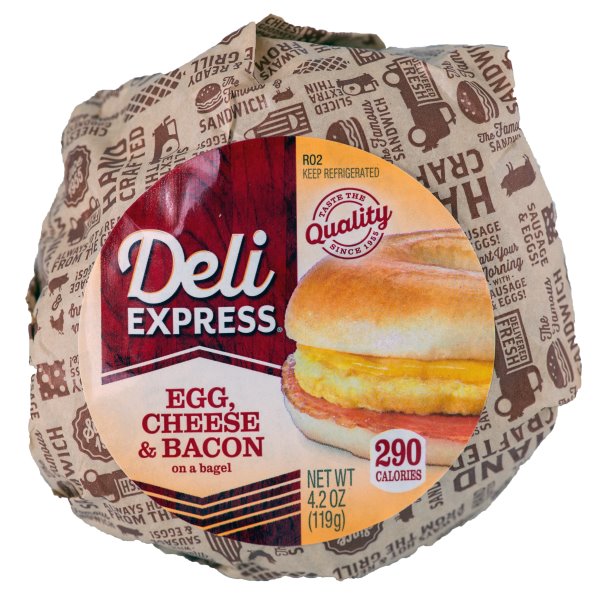 Deli Express Bacon Egg Cheese Bagel thumbnail