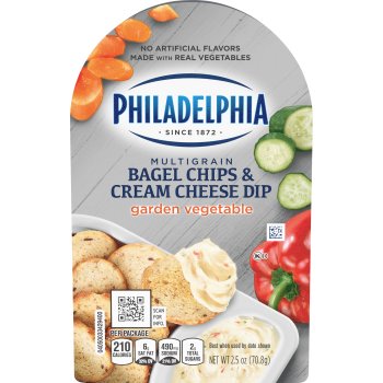 Philadelphia Bagel Chips & Garden Vegetable Cream Cheese thumbnail